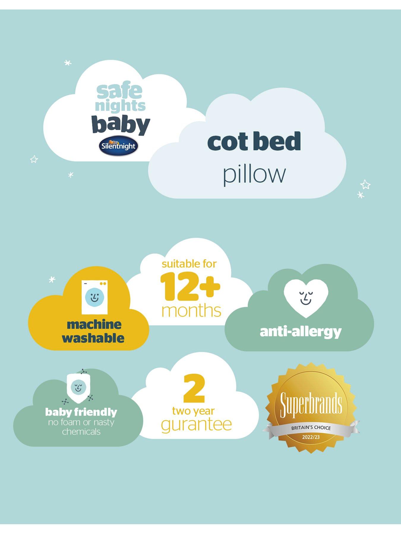 Image 6 of 6 of Silentnight Safe Nights Anti Allergy Cot Bed Pillow