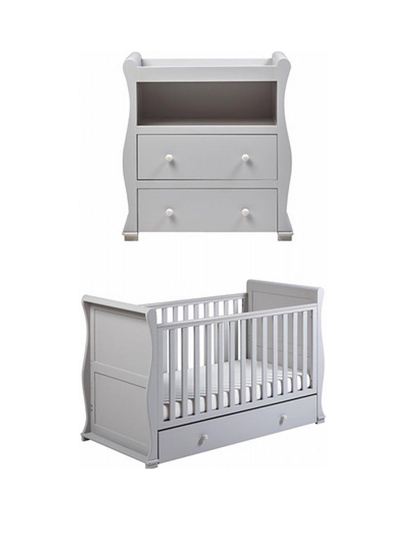 cot bed and dresser set