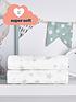  image of silentnight-safe-nights-2-x-fitted-sheets-cot-bed-star-print