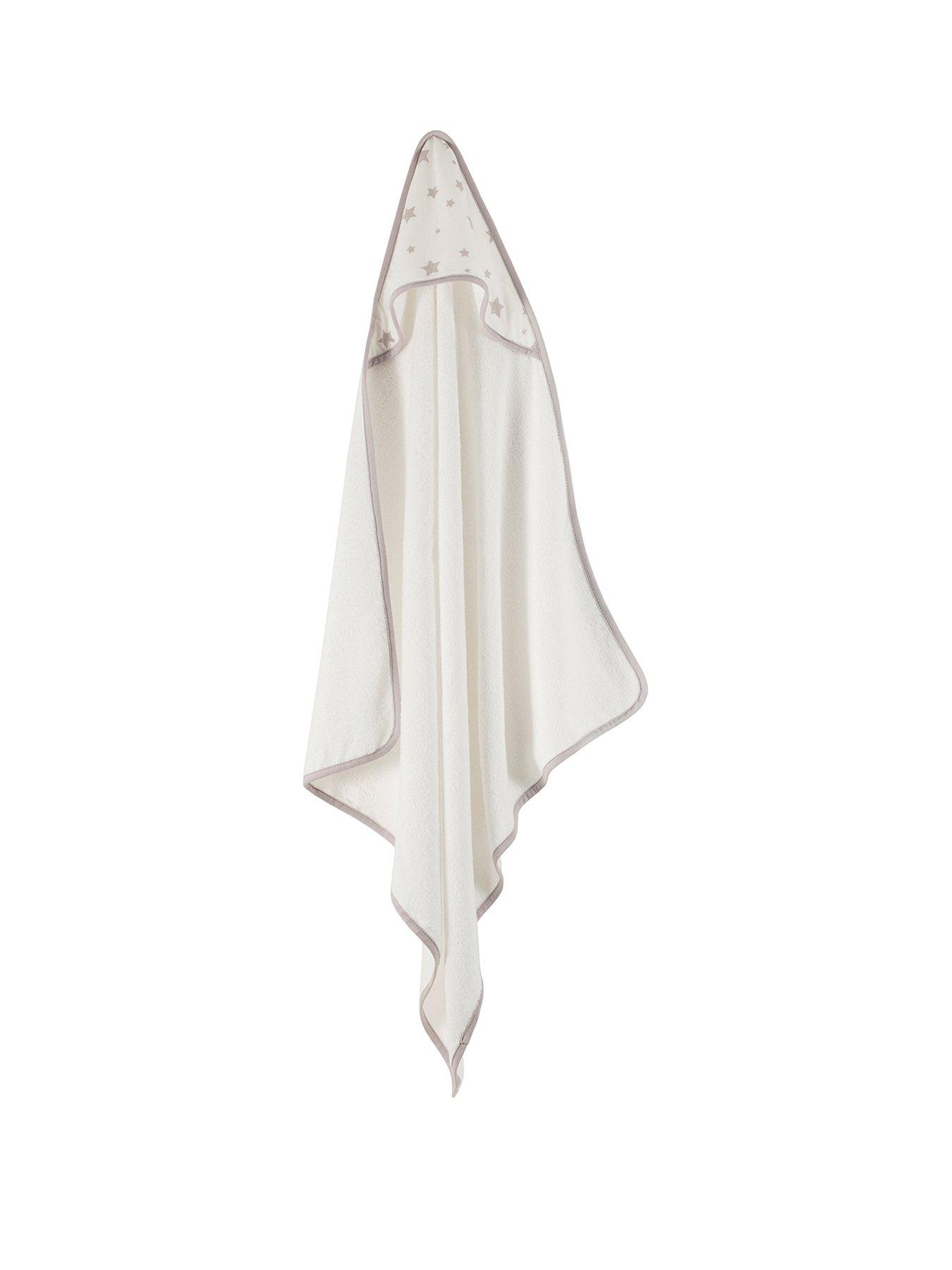  image of silentnight-safe-nights-bamboo-hooded-towel-star-print
