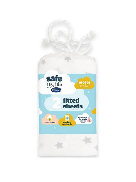 silentnight-safe-nights-2-x-fitted-sheets-moses-basket-star-print