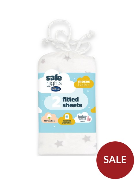 silentnight-safe-nights-2-x-fitted-sheets-moses-basket-star-print