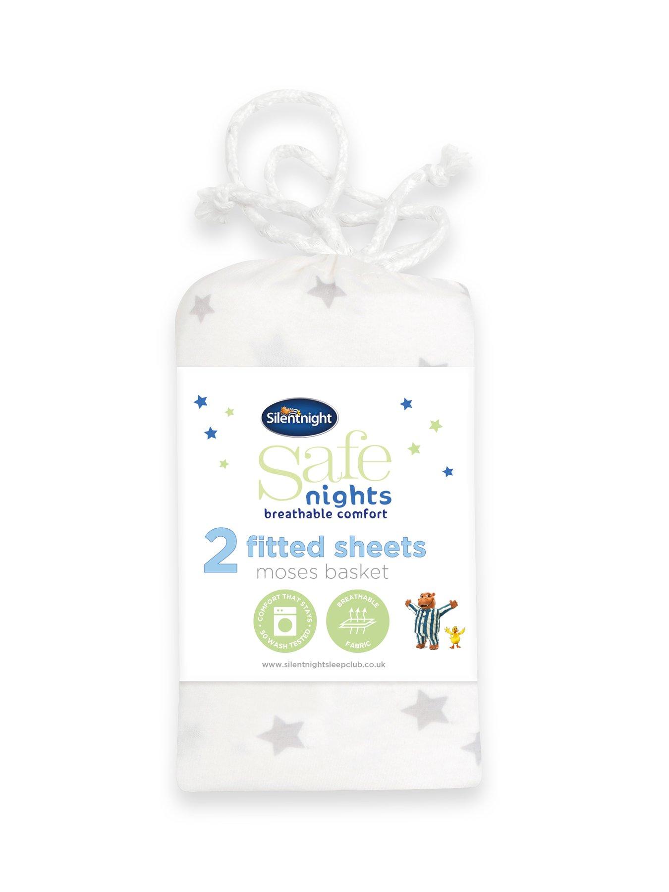 silent night moses basket sheets