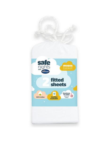 silentnight-safe-nights-2-x-fitted-sheets-moses-basket-cream