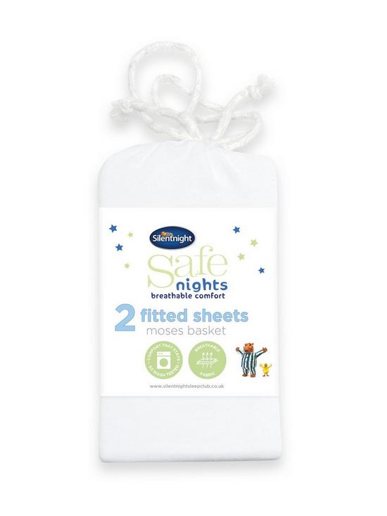 outfit image of silentnight-safe-nights-2-x-fitted-sheets-moses-basket
