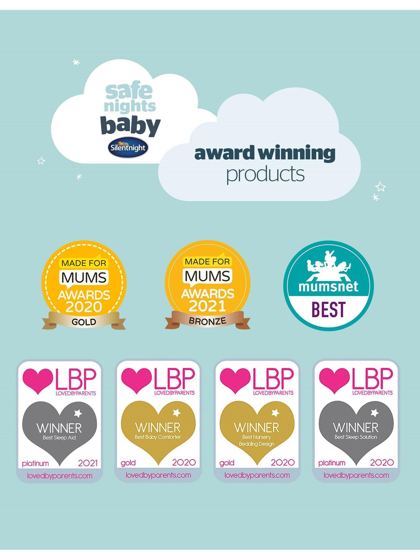  image of silentnight-safe-nights-2-x-pack-100-cotton-crib-fitted-sheets-90cm-x-40cm-white