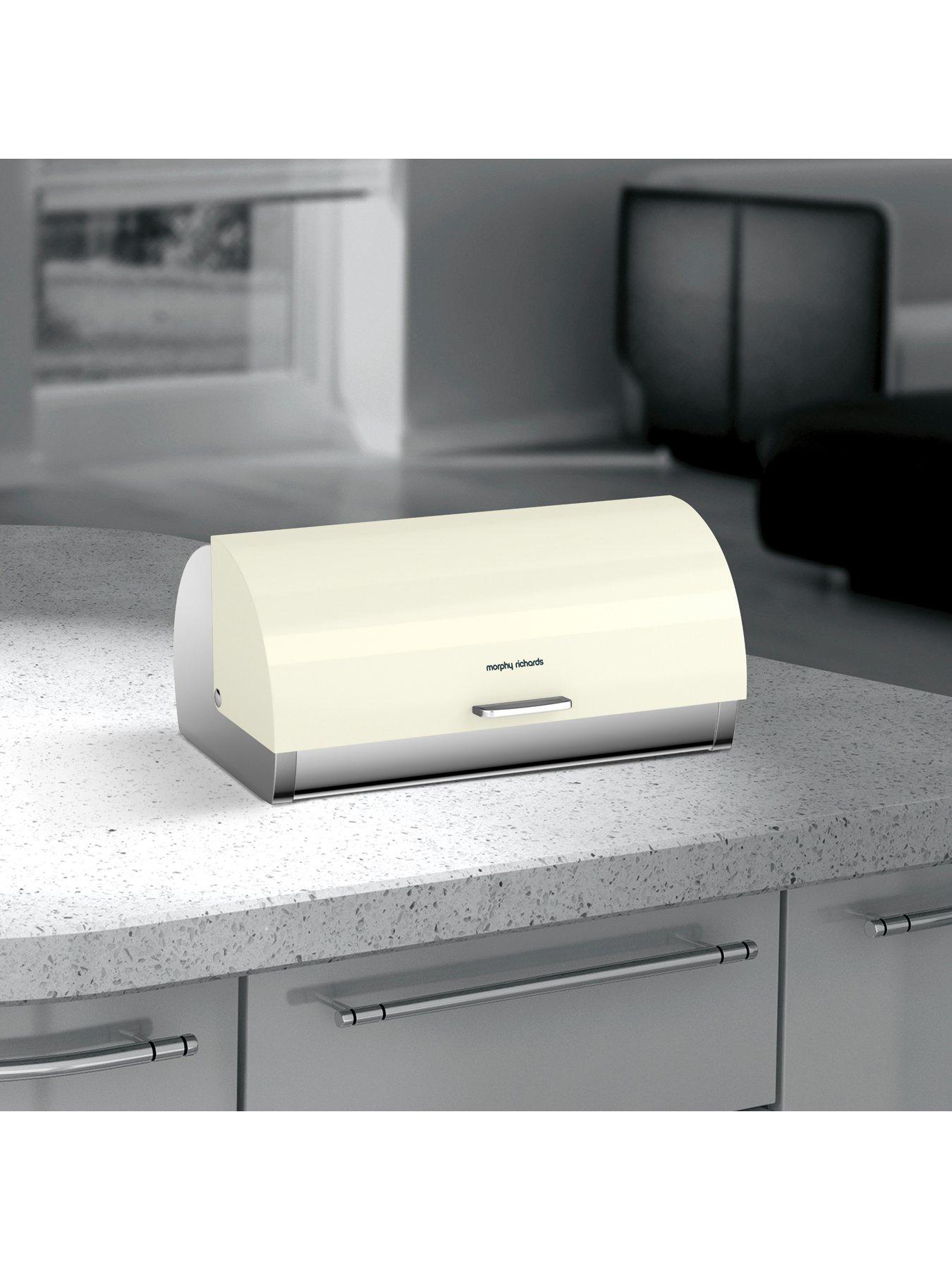 Morphy Richards Accents Ivory Roll Top Bread Bin