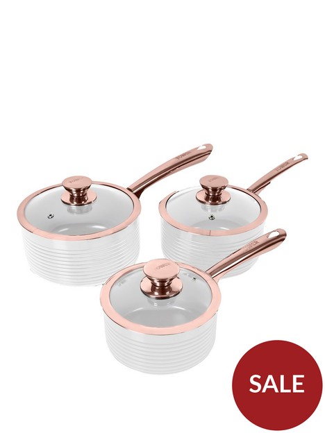 tower-linear-rose-gold-3-piece-saucepan-set-in-white