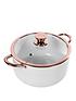  image of tower-linear-rose-gold-24-cm-casserole-pan-in-white