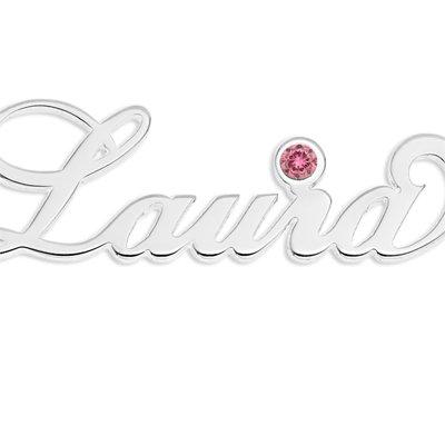 the-love-collection-sterling-silver-personalised-birthstone-necklace