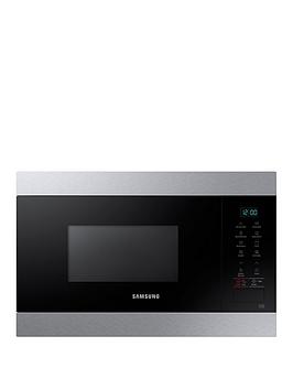 Samsung   Mg22M8074At/Eu 22-Litre Built-In Grill Microwave With Smart Humidity Sensor - Stainless Steel
