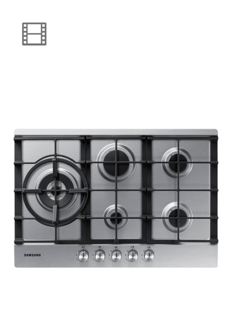 samsung-na75j3030aseu-75cmnbsp5-burner-gas-hob-with-cast-iron-grates-stainless-steel