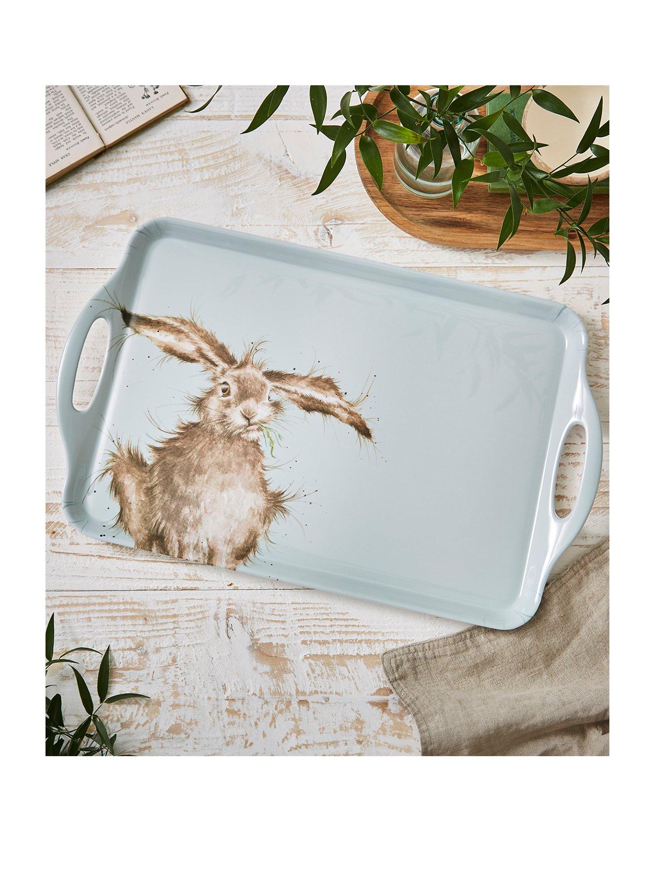 undefined Wrendale Large Handled Tray – Hare