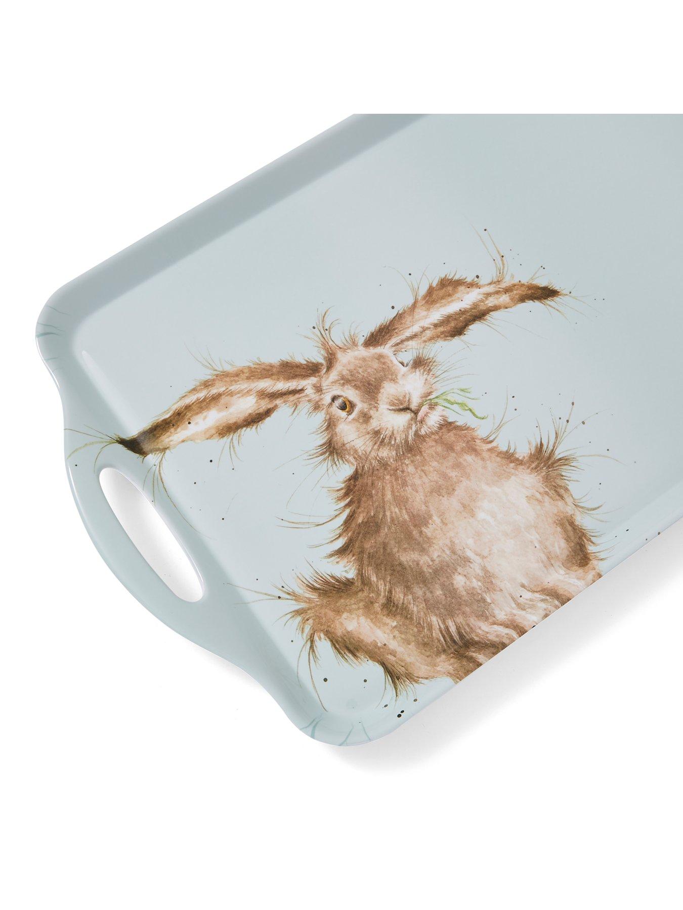 Image 2 of 6 of ROYAL WORCESTER Wrendale Large Handled Tray &ndash; Hare