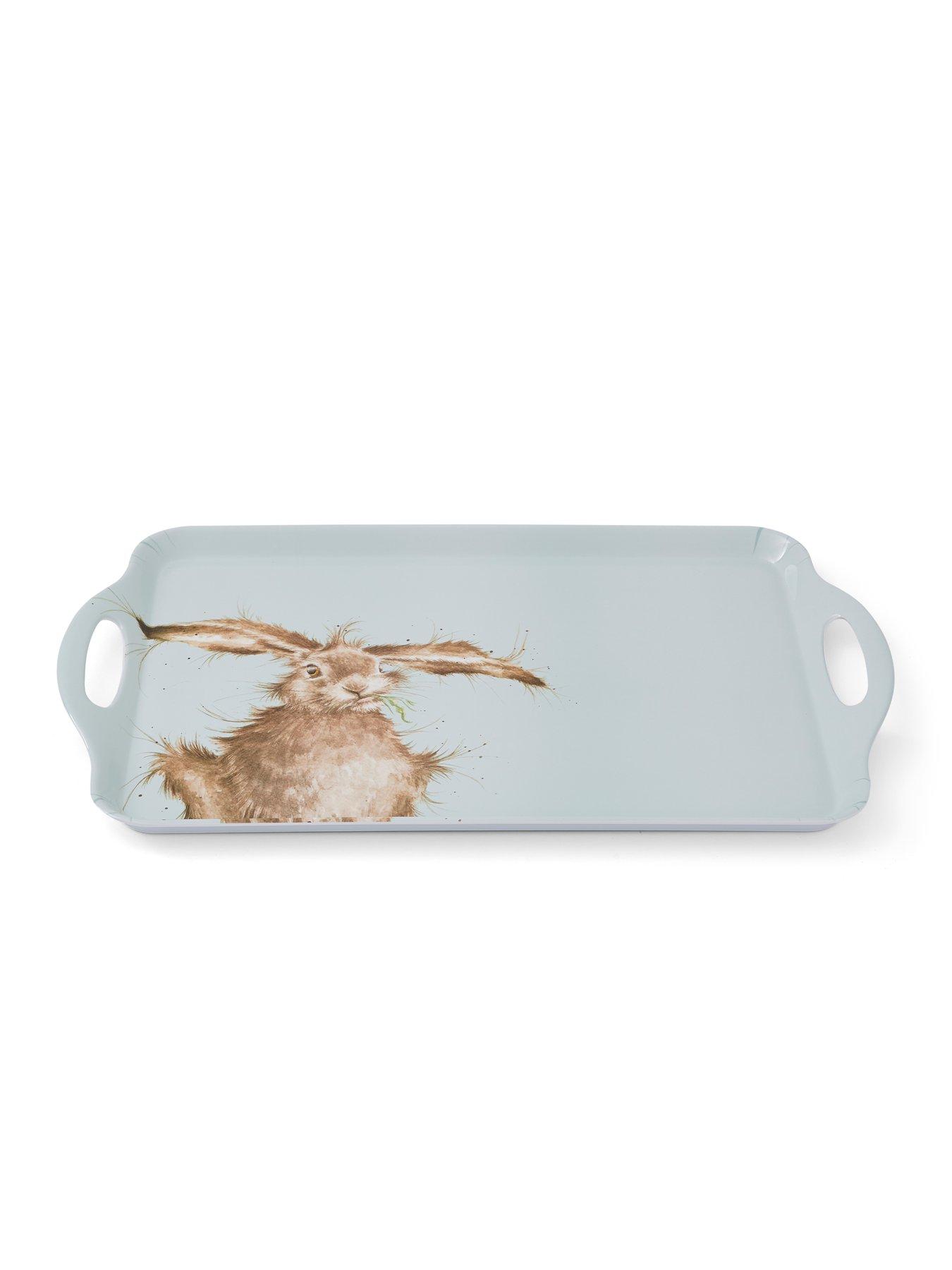  image of royal-worcester-wrendale-large-handled-tray-ndash-hare