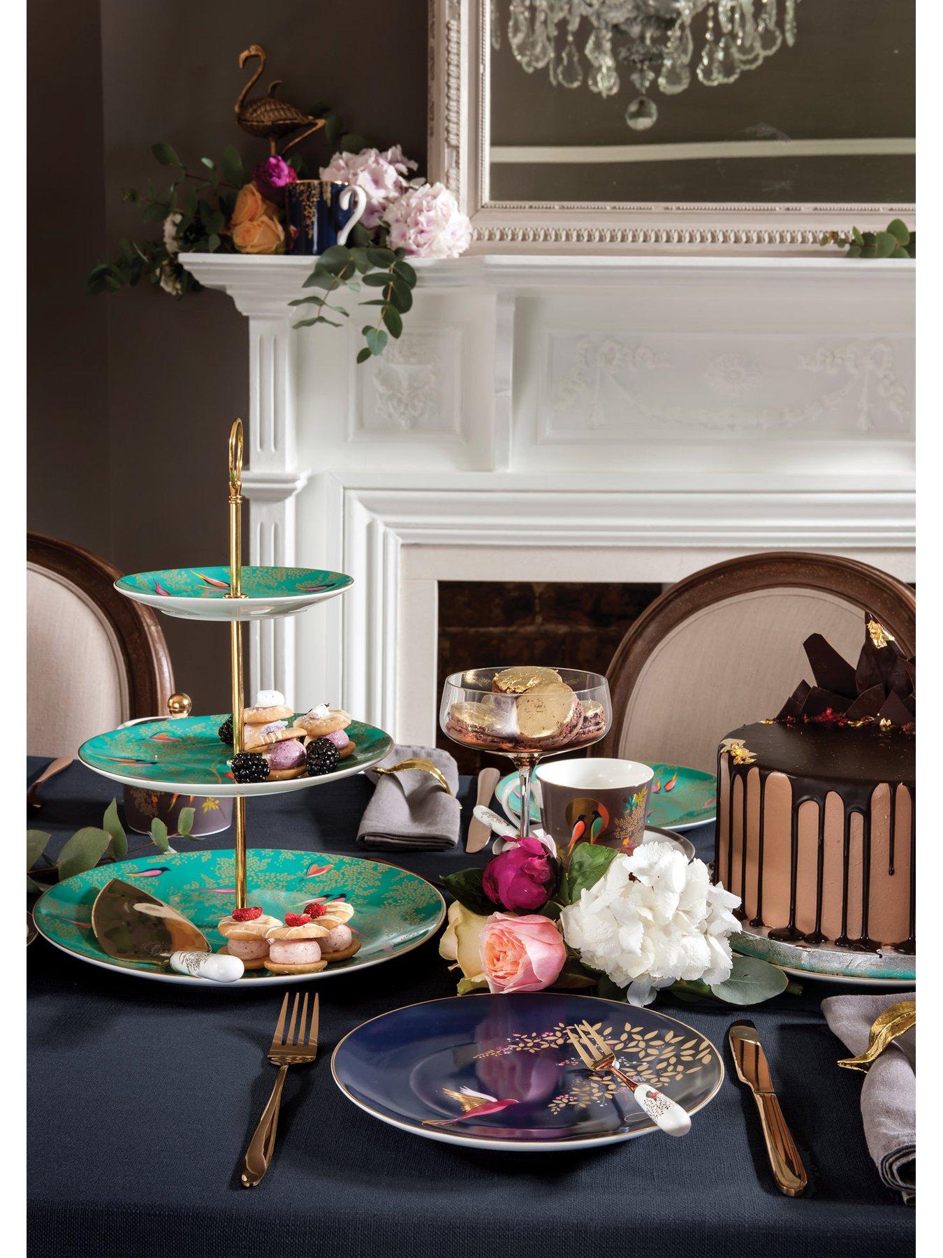 Image 2 of 7 of Sara Miller Chelsea Cake Plates - Set of 4