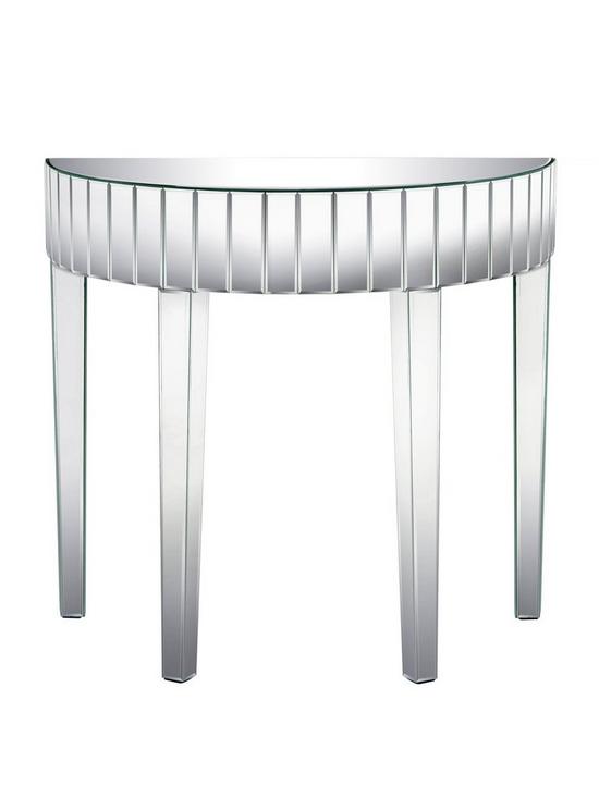 stillFront image of michelle-keegan-home-vegas-half-moon-mirrored-occasional-console-table
