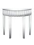  image of michelle-keegan-home-vegas-half-moon-mirrored-occasional-console-table