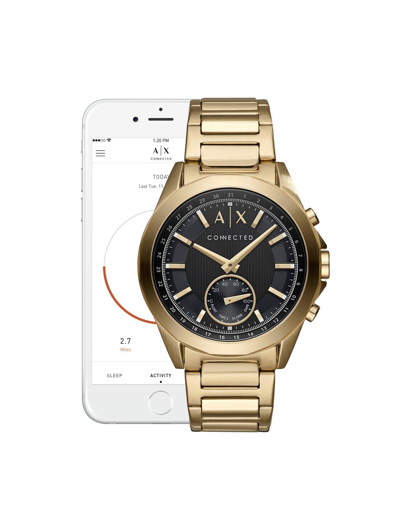 armani exchange hybrid smartwatch features