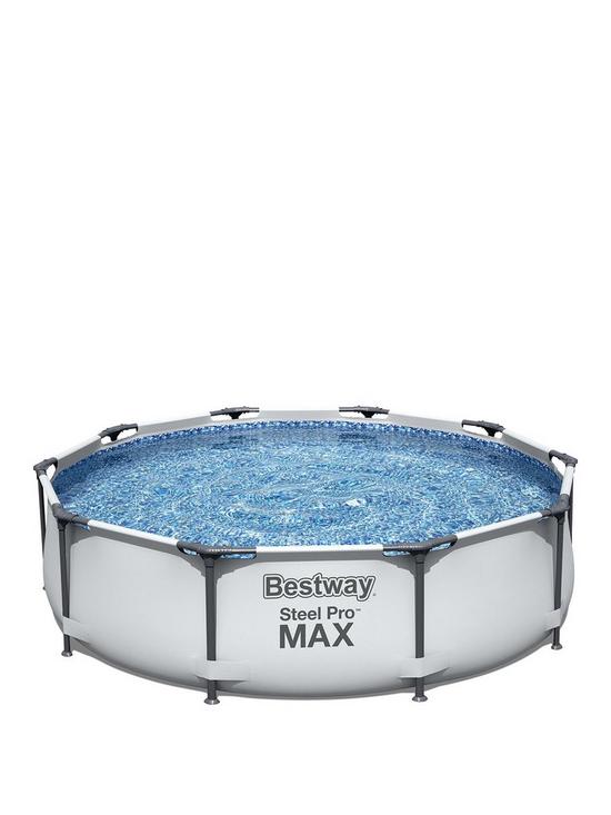 front image of bestway-10ft-pro-max-pool-with-pump