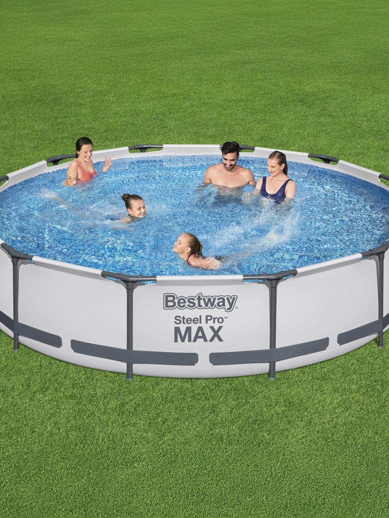 Image 1 of 5 of Bestway 12ft Steel Pro MAX Pool with Filter Pump