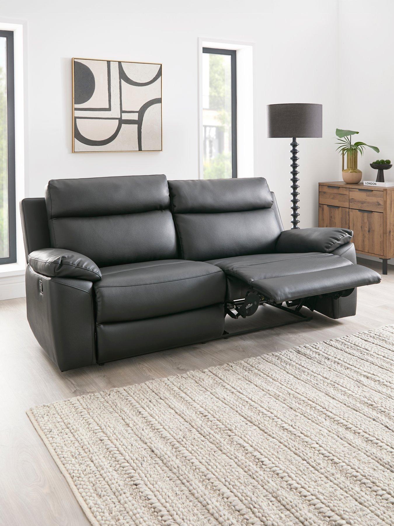  image of edison-3nbspseaternbspluxurynbspfaux-leather-manual-recliner-sofa
