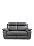 edison-2-seater-luxury-faux-leather-manual-recliner-sofafront