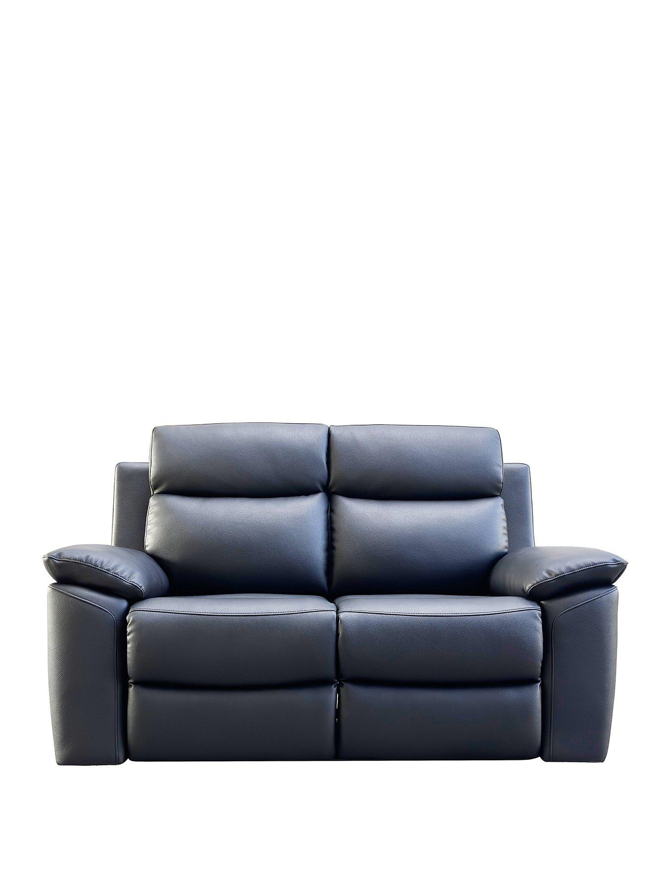  image of edison-2nbspseater-luxury-faux-leather-manual-recliner-sofa