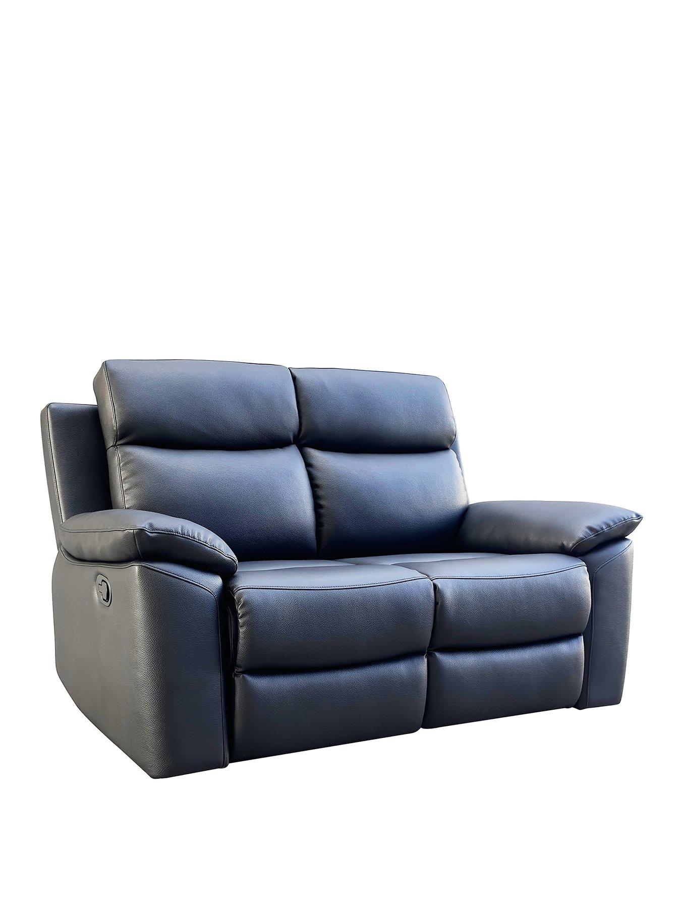  image of edison-2nbspseater-luxury-faux-leather-manual-recliner-sofa