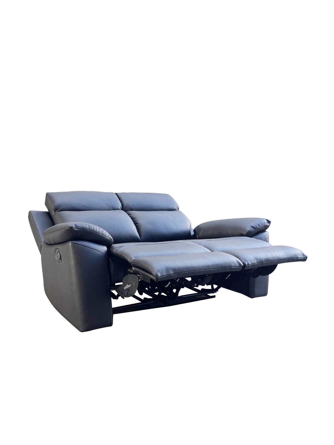  image of edison-2nbspseater-luxury-faux-leather-manual-recliner-sofa