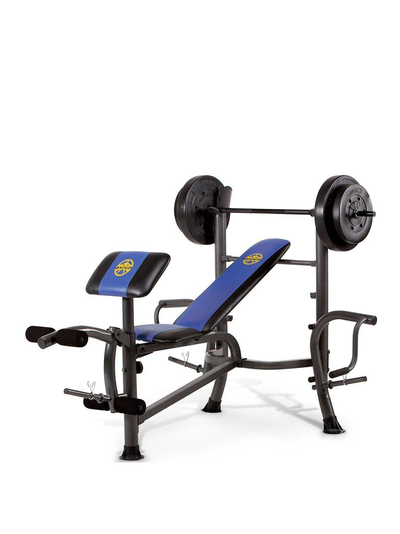 Marcy Starter Bench with 36kg Weight Set Littlewoods