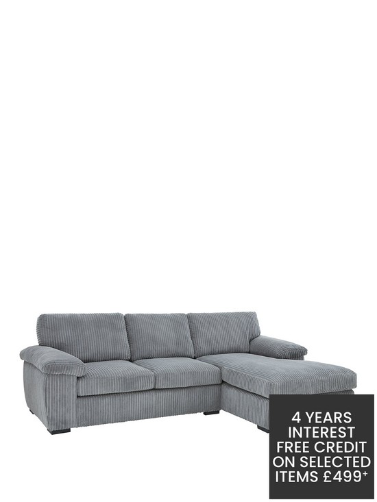 front image of very-home-amalfi-3-seater-right-hand-standard-backnbsp-fabric-corner-chaise-sofa