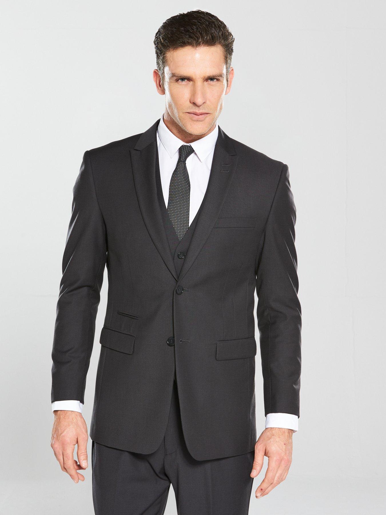 Skopes Madrid Tailored Fit Jacket - Charcoal