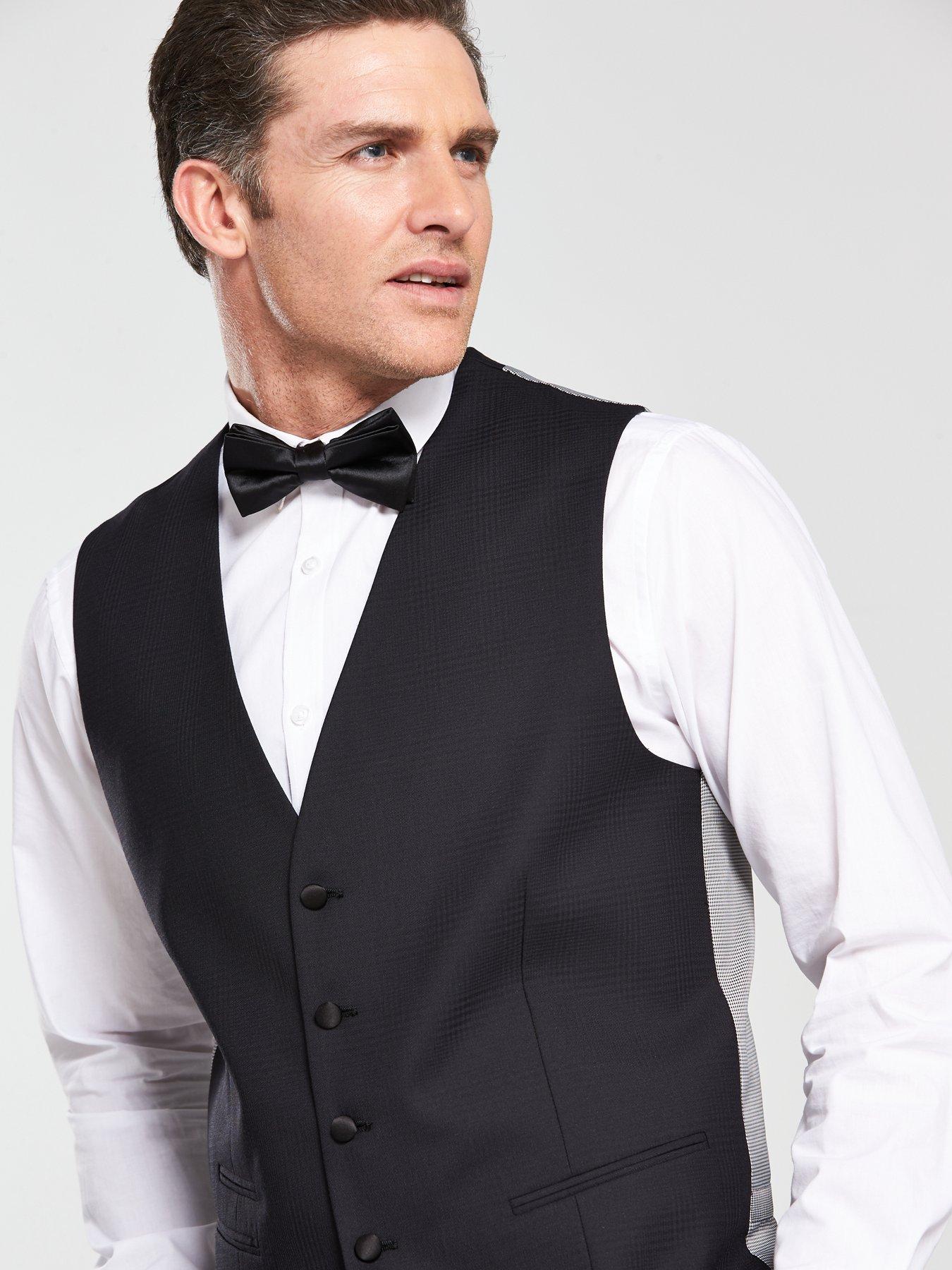 Image 4 of 4 of Skopes Newman Tuxedo Waistcoat - Black