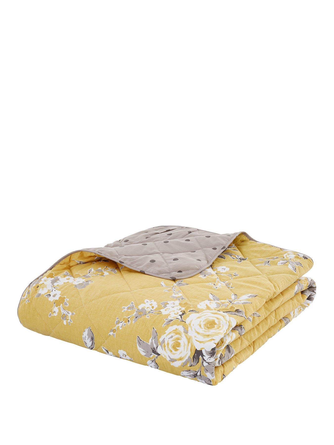 Catherine lansfield ochre throw new arrivals