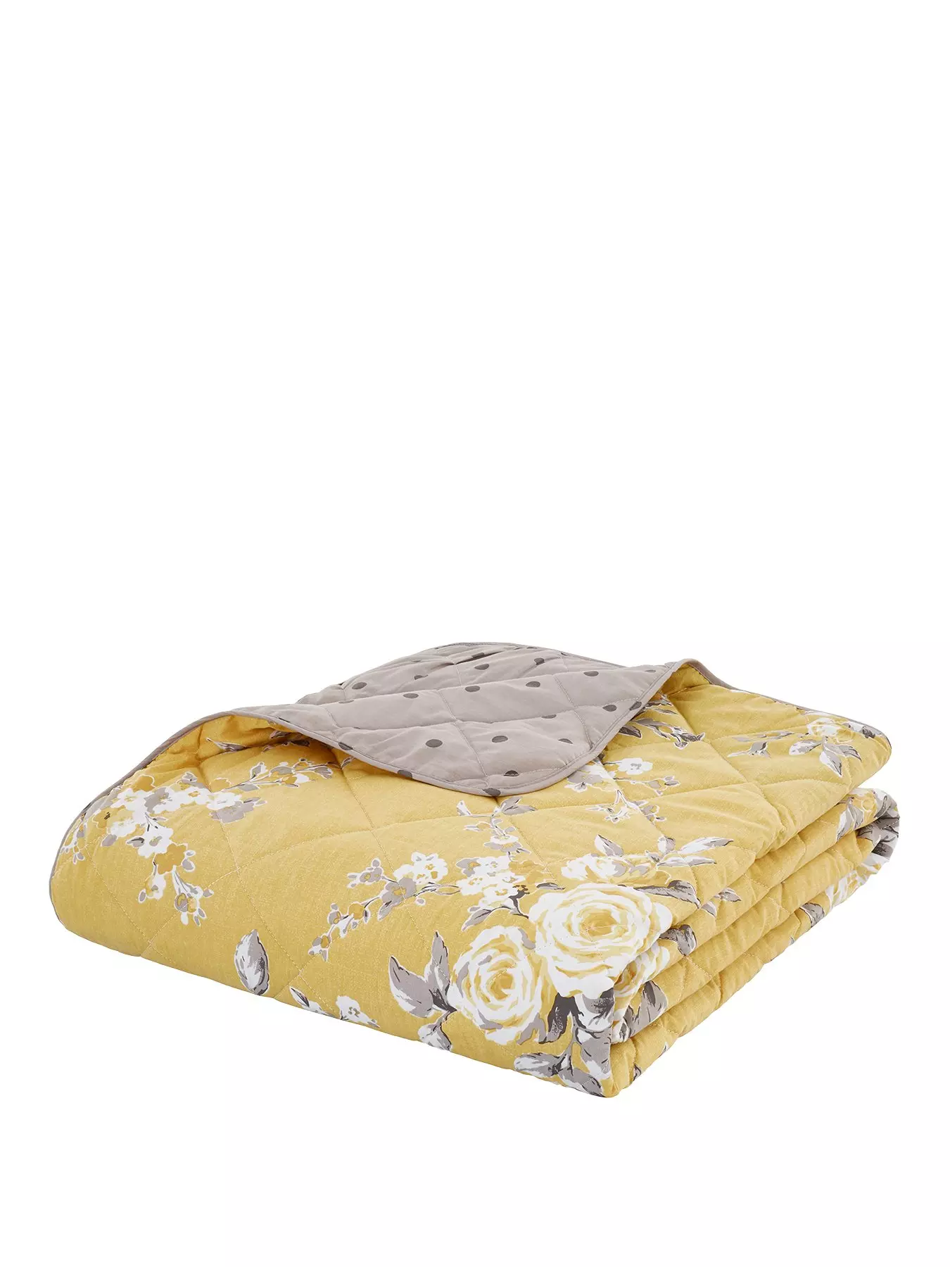Catherine Lansfield Montego Leaf Grey Duvet Set Reversible Bedding Spread