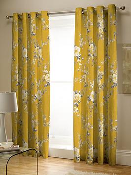 Catherine Lansfield Catherine Lansfield Canterbury Lined Eyelet Curtains Picture