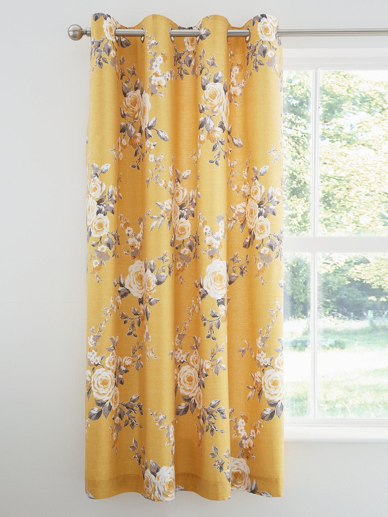 Image 3 of 3 of Catherine Lansfield Canterbury Lined Eyelet Curtains