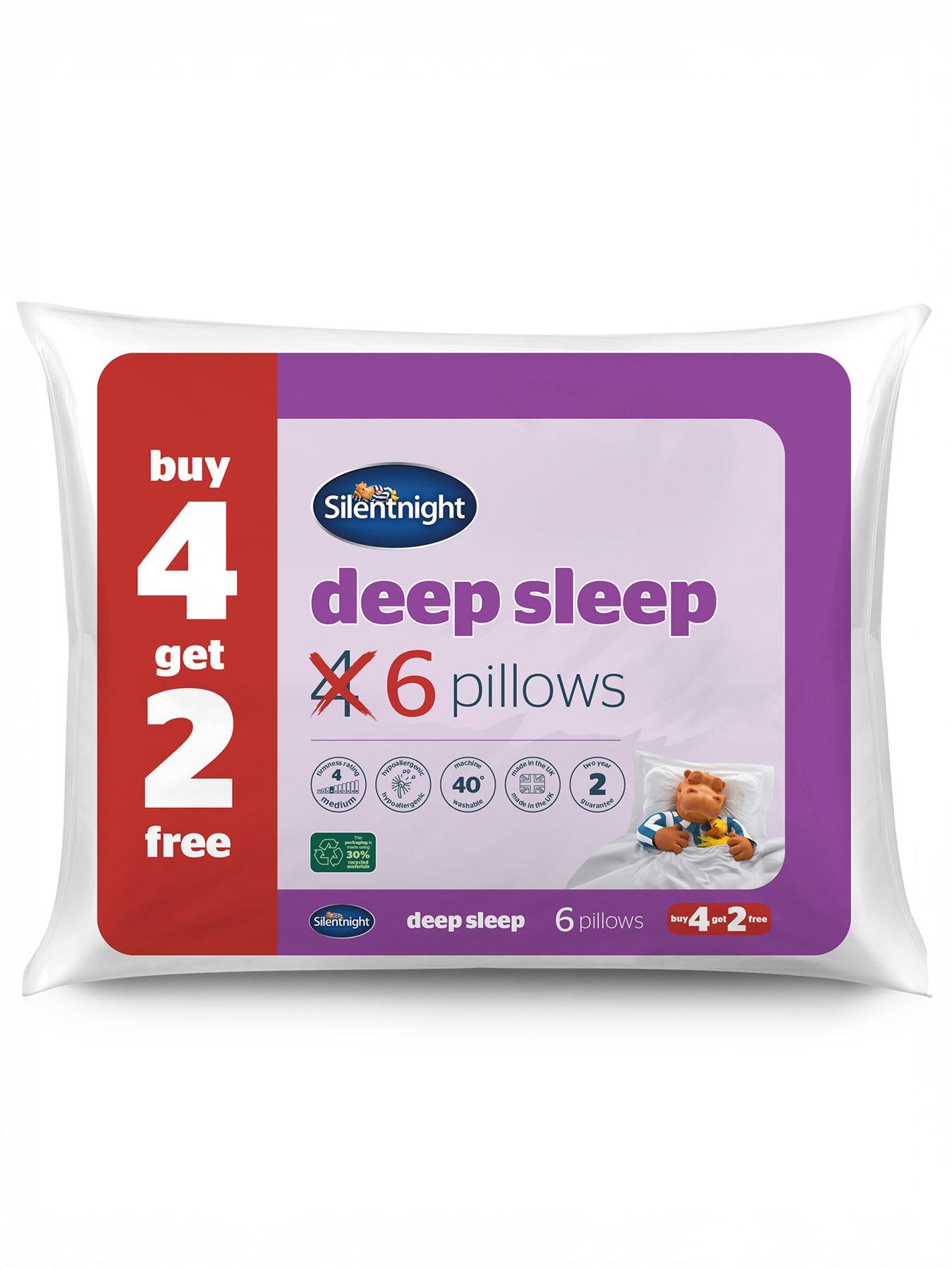 Silentnight Deep Sleep Pillow Pack - Set of 4 (plus 2 extra FREE!)