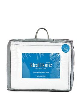 Ideal Home Luxury Like Down Cotton Cover 7 5 Tog Duvet