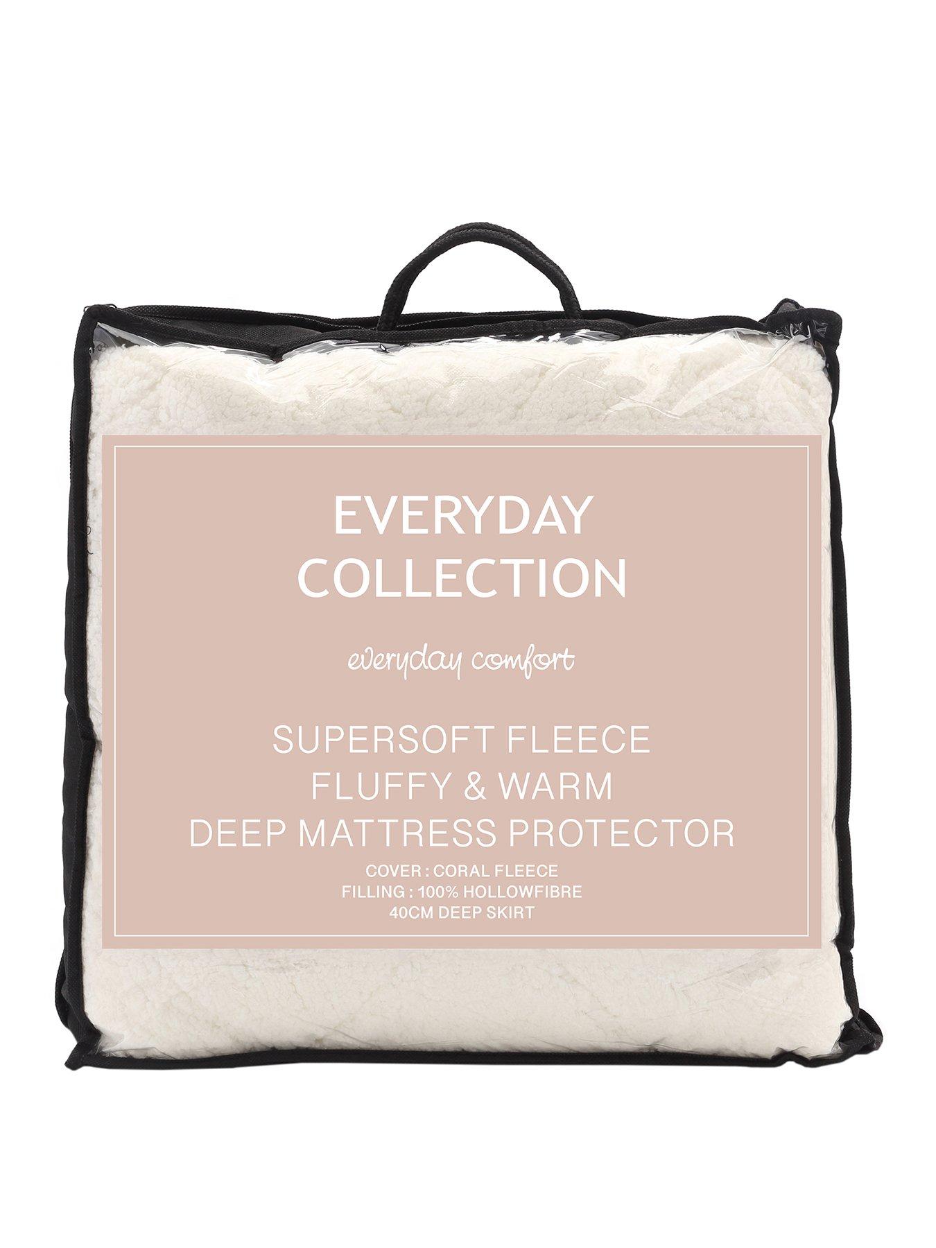 Image 1 of 4 of The Very Collection Super Soft Teddy Fleece Mattress Protector