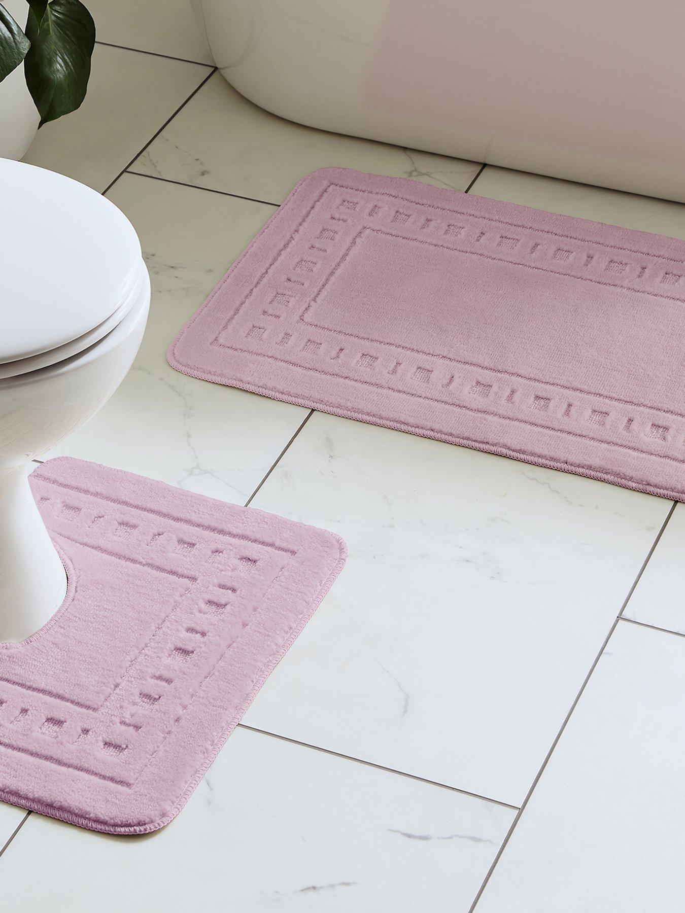 Catherine Lansfield Armoni Bath and Pedestal Mat Set