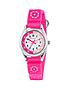  image of tikkers-pink-flower-kids-watch-with-velcro-strap