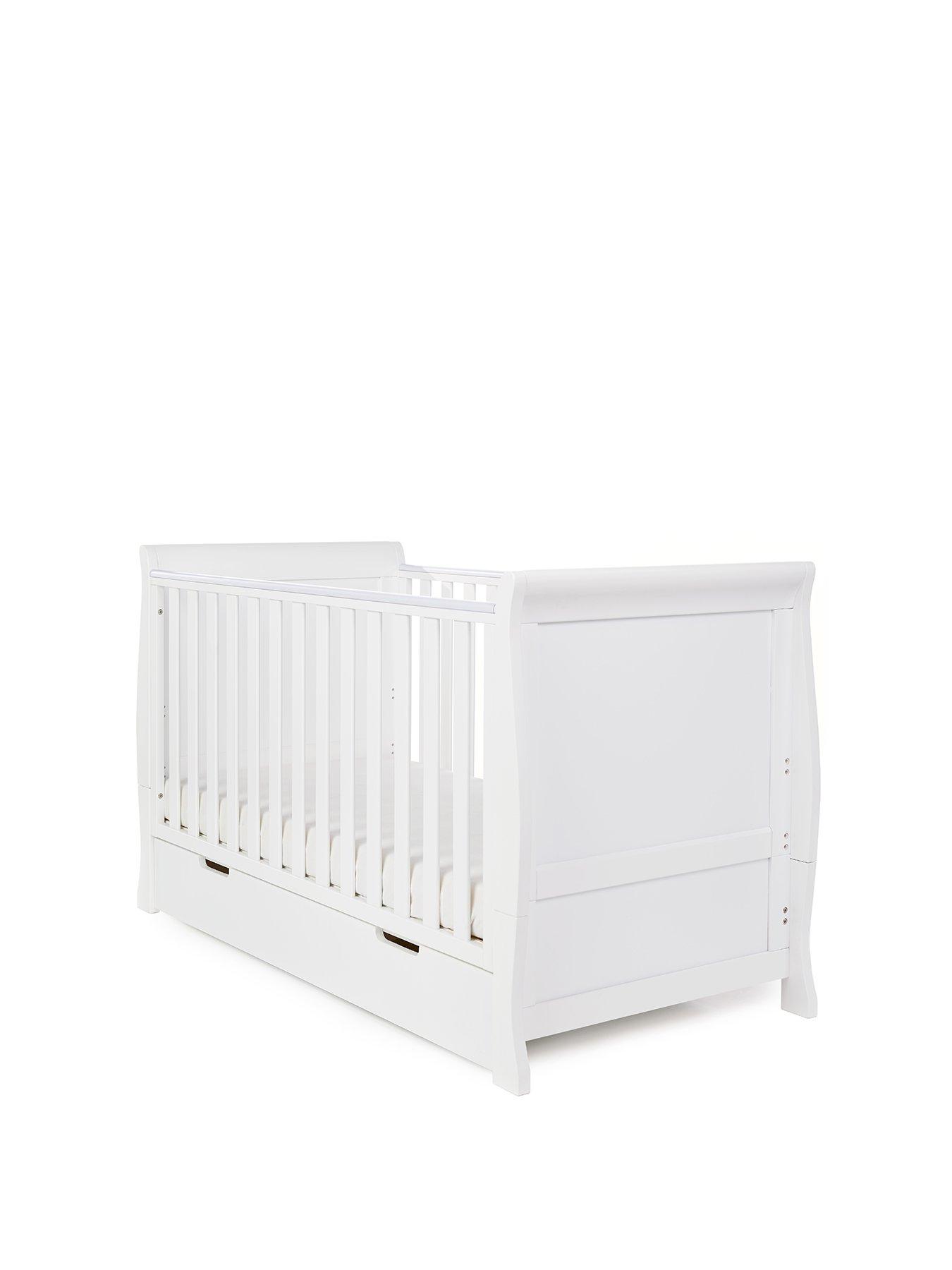 Obaby Stamford Classic Sleigh Cot Bed littlewoods