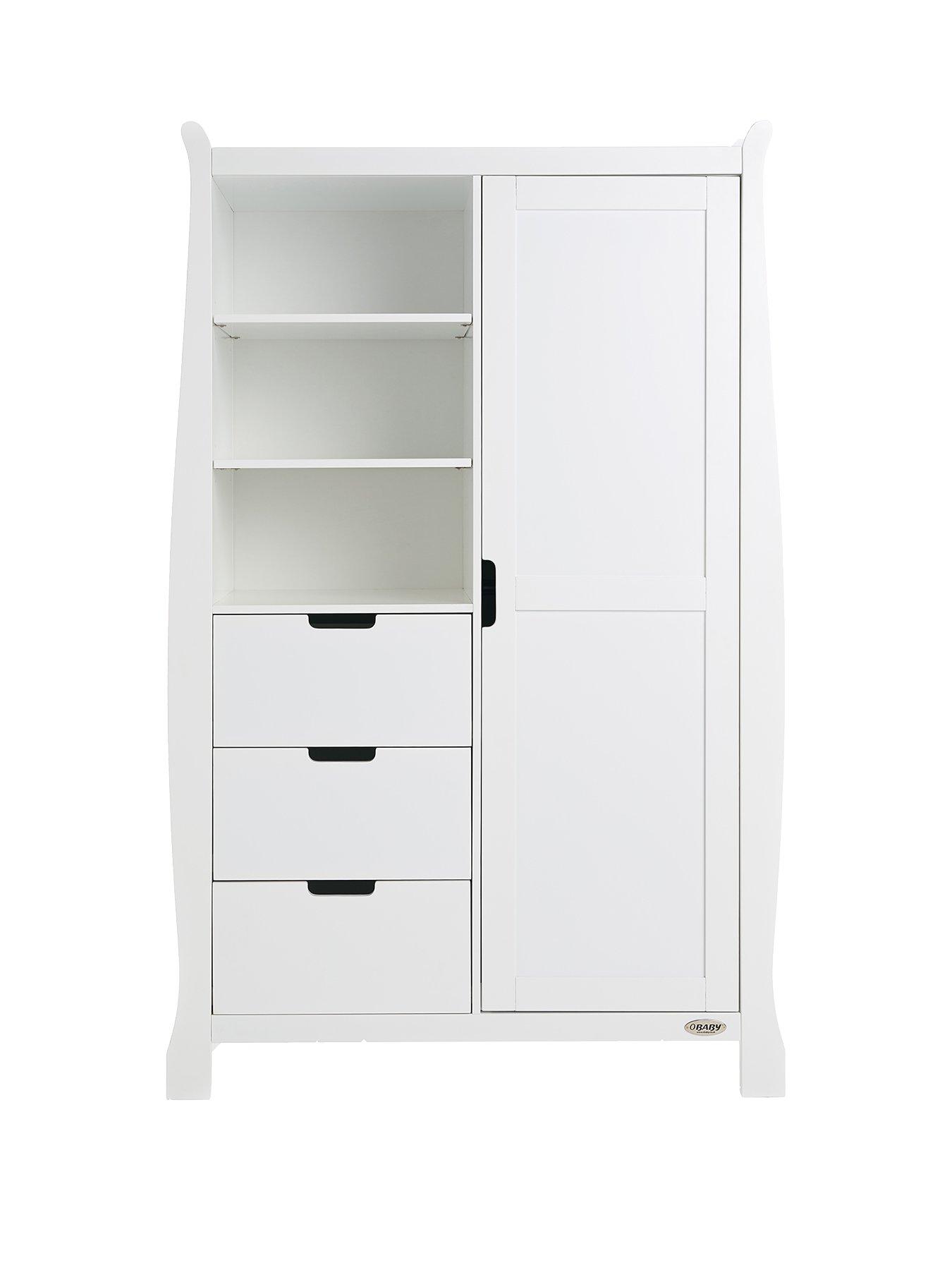 obaby stamford sleigh double wardrobe