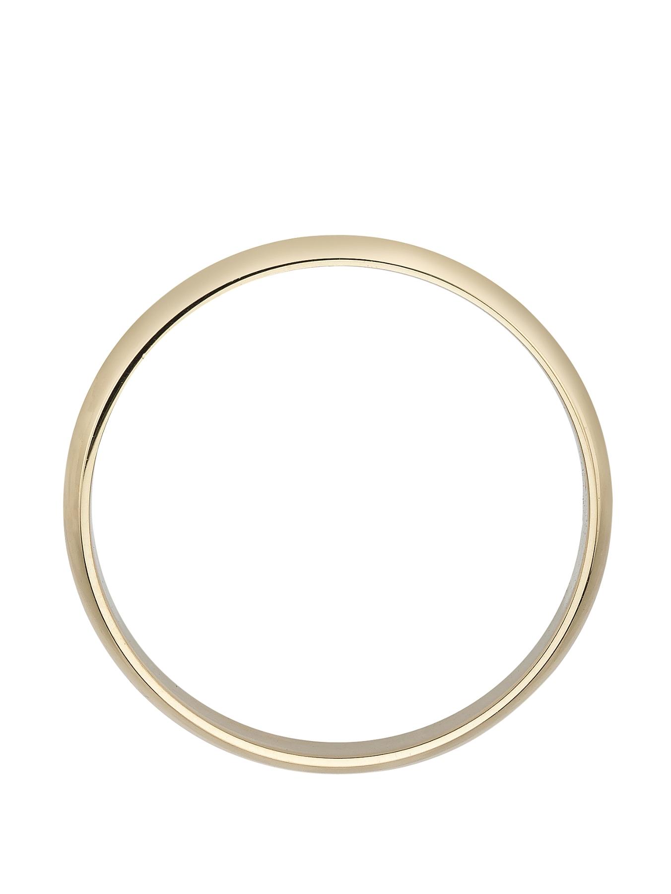  image of the-love-collection-18-carat-yellow-gold-d-shaped-wedding-band-3mm