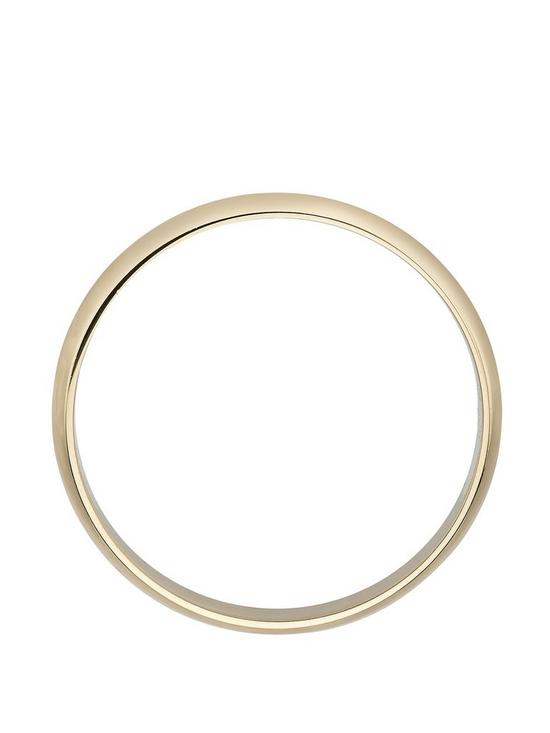 back image of love-gold-18-carat-yellow-gold-d-shaped-wedding-band-3mm