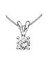  image of love-diamond-9-carat-white-gold-33-point-diamond-solitaire-necklace