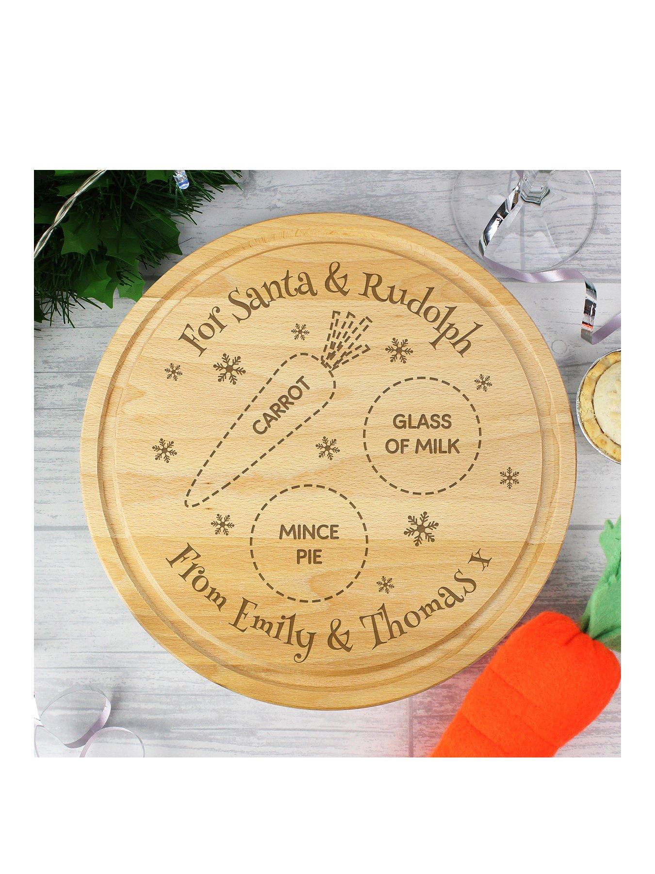 undefined Personalised Christmas Eve Wooden Santa Board