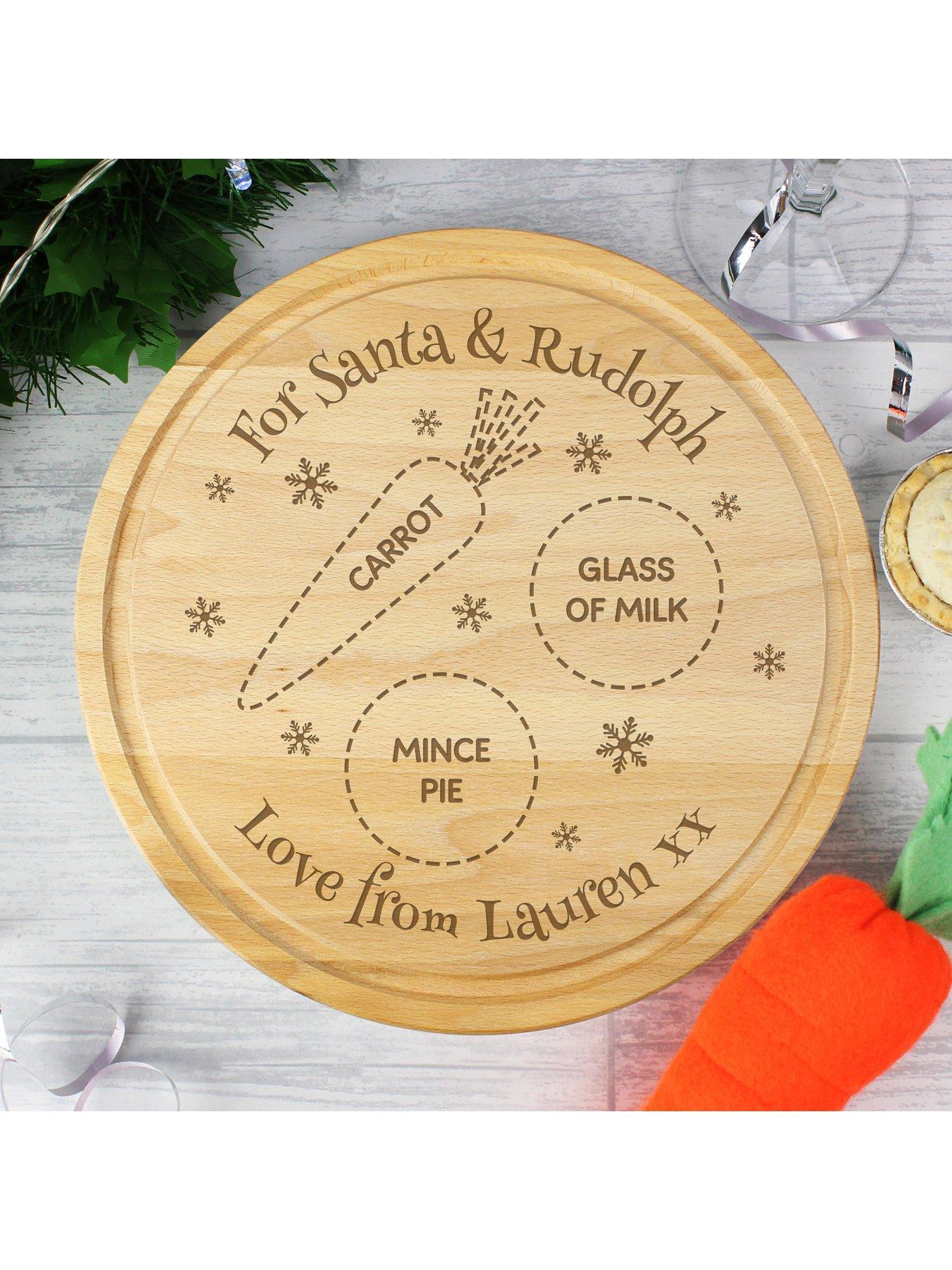 Image 2 of 3 of The Personalised Memento Company Personalised Christmas Eve Wooden Santa Board